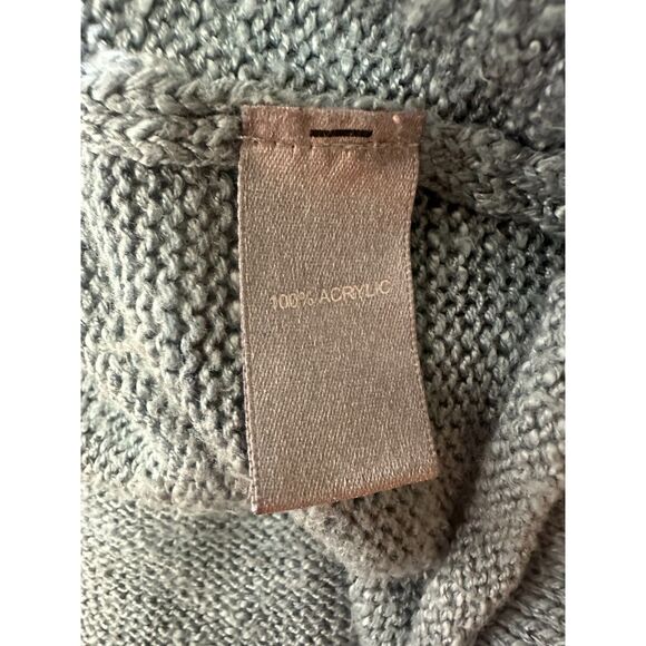 Marled Women's Blue Long Sleeve Anchor Sweater Lightweight Size M Blue Marled - Picture 4 of 4